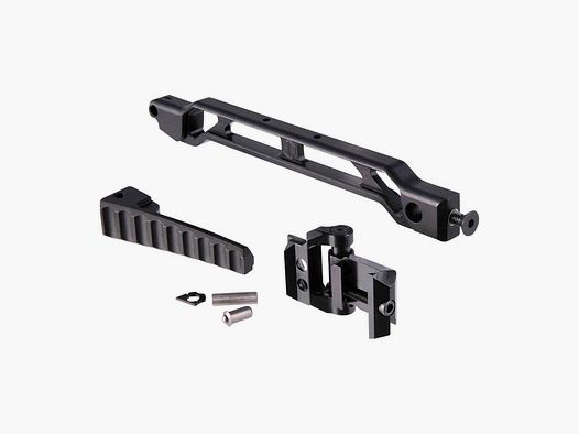 JMAC CUSTOMS AB-9R WITH FOLDING BUTTPLATE & JMAC 1913 FOLDING MECH BLACK