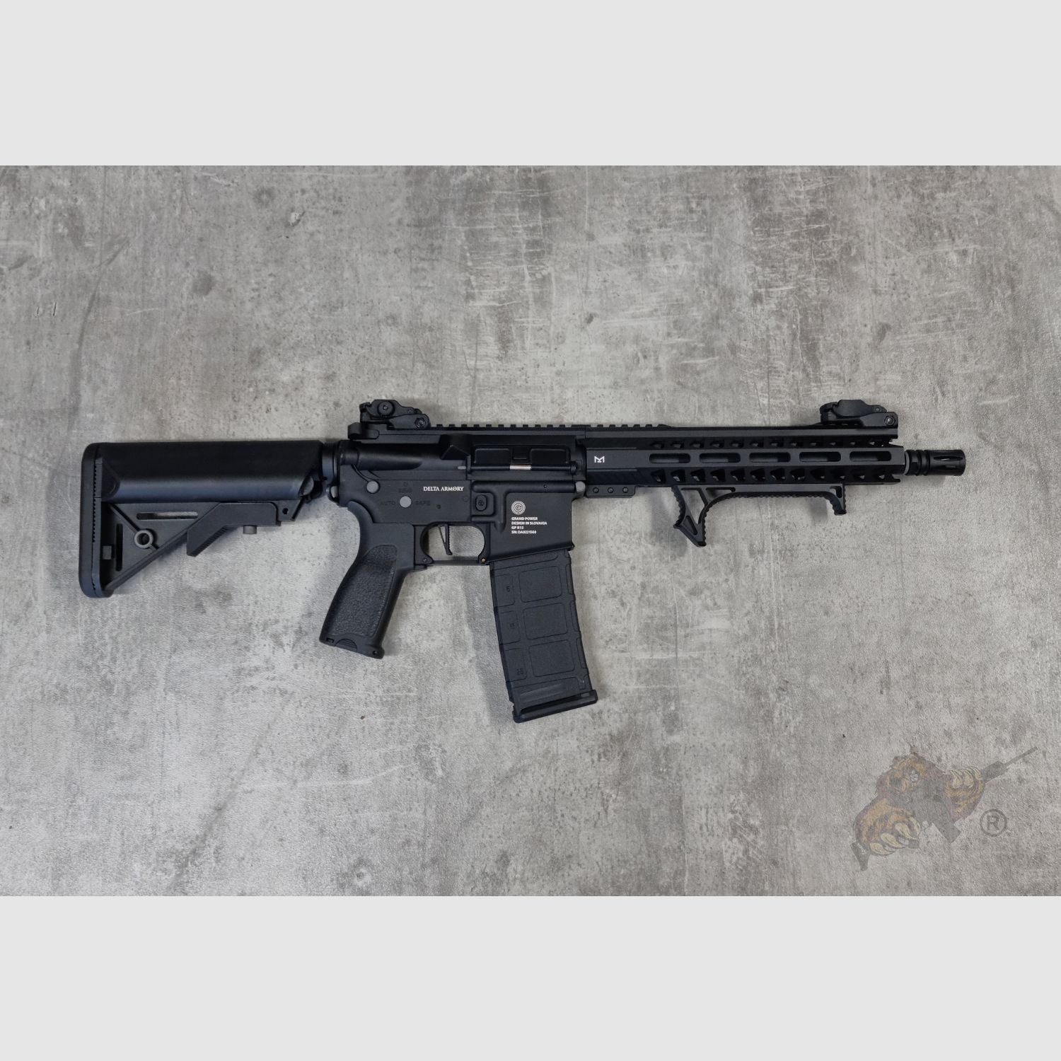 Grand Power AR15 M-Lok 10" Alpha Full Metal max. 0,5J - Delta Armory