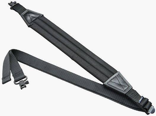 Sangle en nylon avec QD Swivels cousus noir