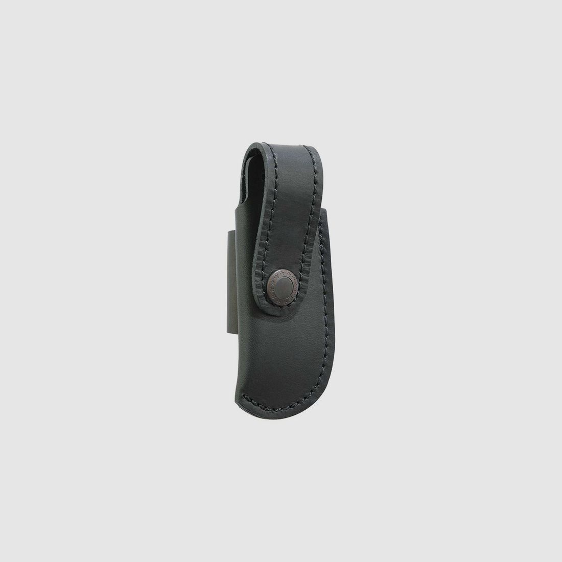 Messer Etui fĂĽr Messer mit HeftlĂ¤nge 10 cm Leder schwarz quer zu tragen