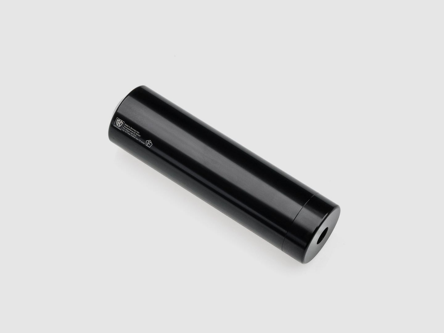 SCHALLDÄMPFER | SILENCER Thread 15x1 | CNC | SCHWARZ | L 16cm | HDR50 | HDP50