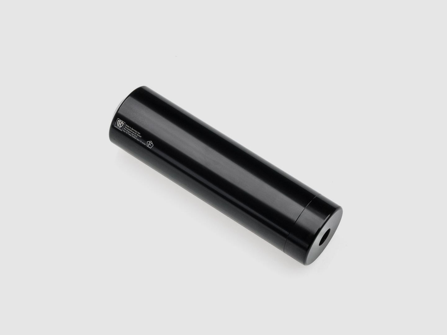 SCHALLDÄMPFER | SILENCER Thread 15x1 | CNC | SCHWARZ | L 16cm | HDR50 | HDP50