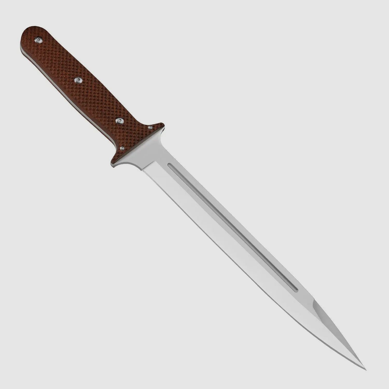 PUMA XP pig sticker 15, couteau de scalpe, pakkawood marron avec peau de poisson, étui en cuir