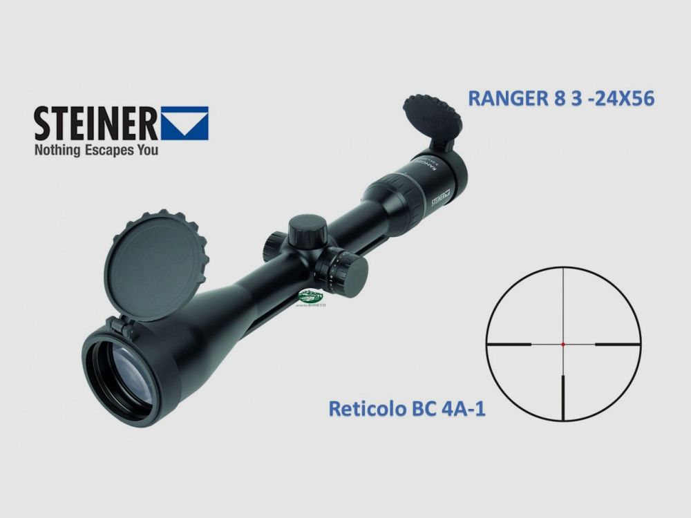 STEINER Ranger 8 3-24x56 Reticle 4A-I und Turm BT
