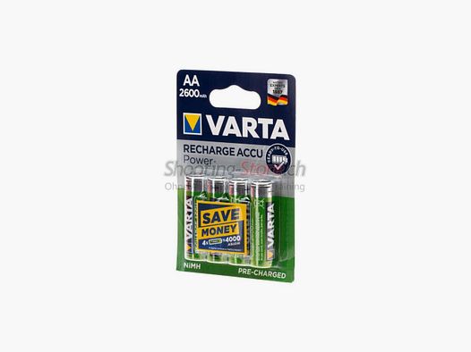 Varta AA Rechargeable 2600mAh 4pcs