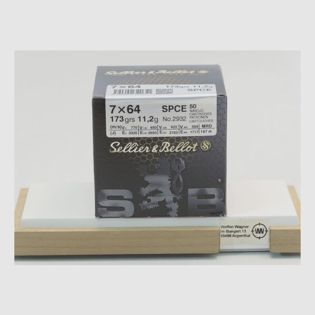 Sellier & Bellot SPCE 173grs. A50 7x64