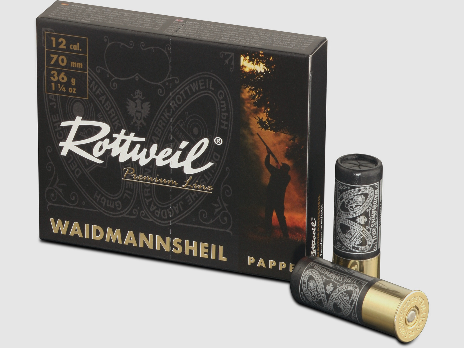 ROTTWEIL Waidmannsheil 12/70 2,7mm, Pappe, 10er Pack.