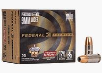 Federal Hydra-Shok JHP 8.0g/124grs à20 9mm Luger