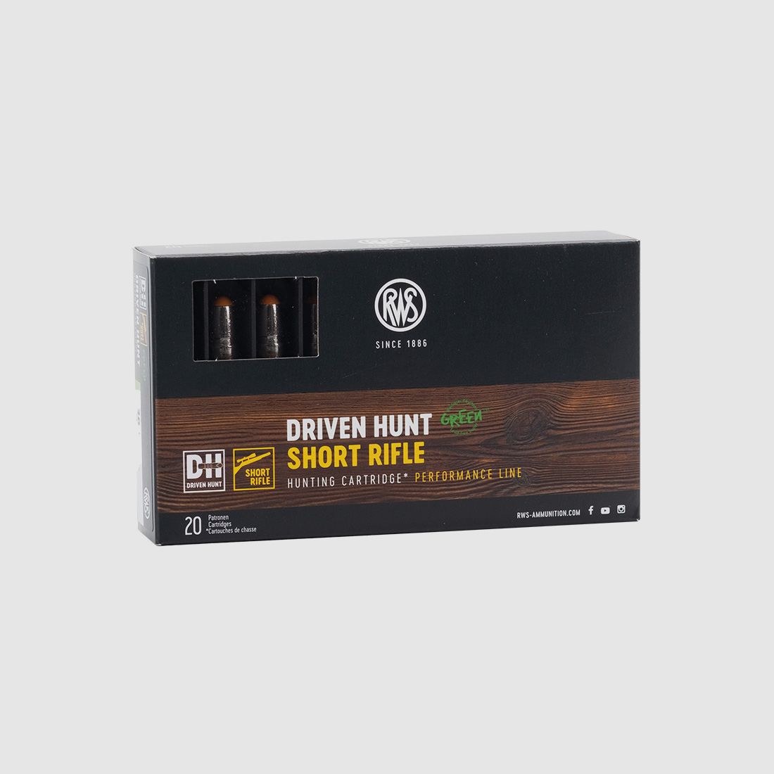 RWS .308 WIN Driven Hunt 9,7g/150gr Büchsenpatronen Bleifrei