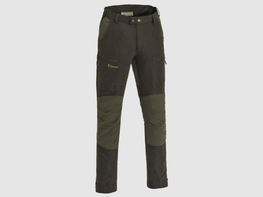 Pinewood Caribou Herren Jagdhose Wildleder Braun/Dunkeloliv