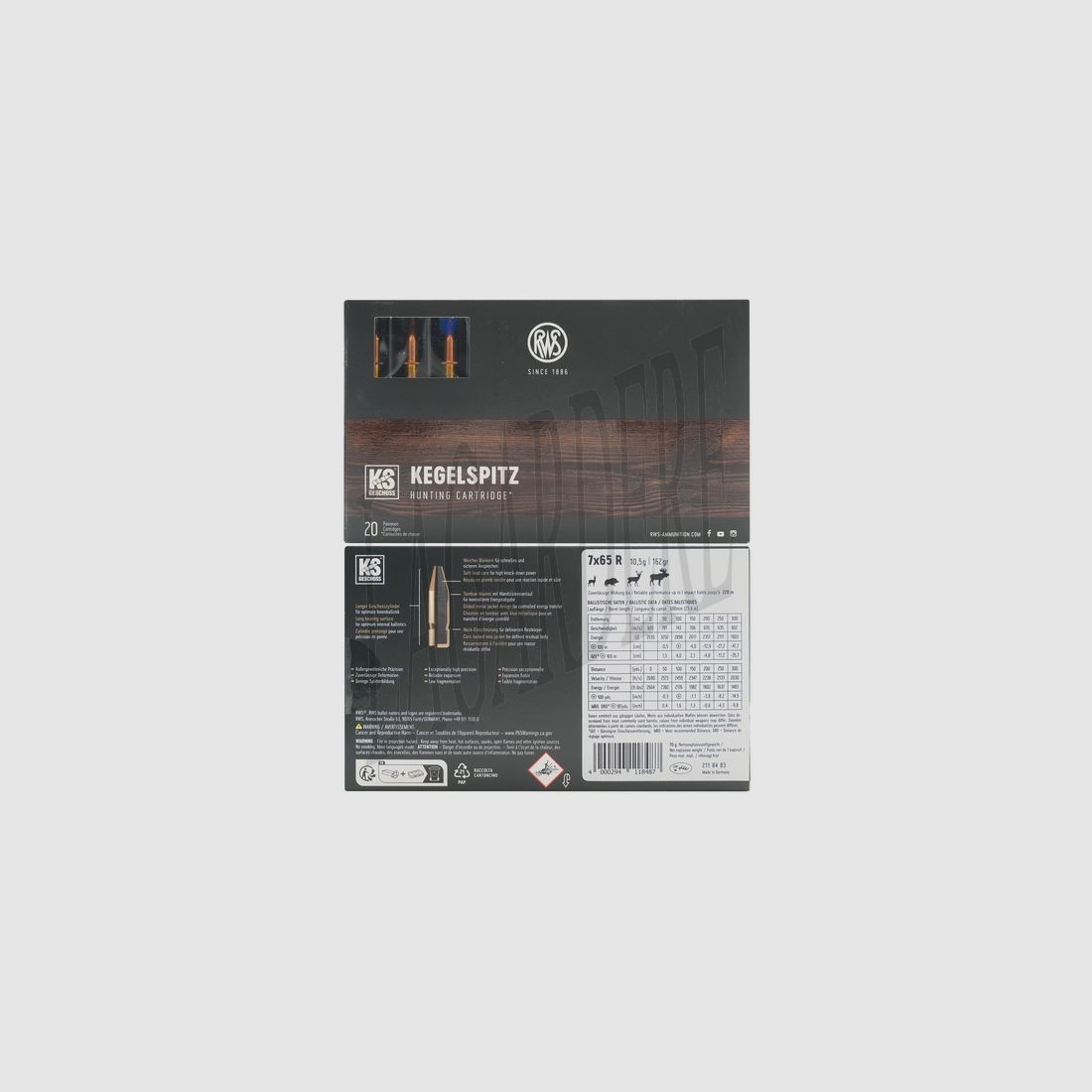 RWS KS 10.5 G / 162 GRS(CARTOUCHE A BALLE)