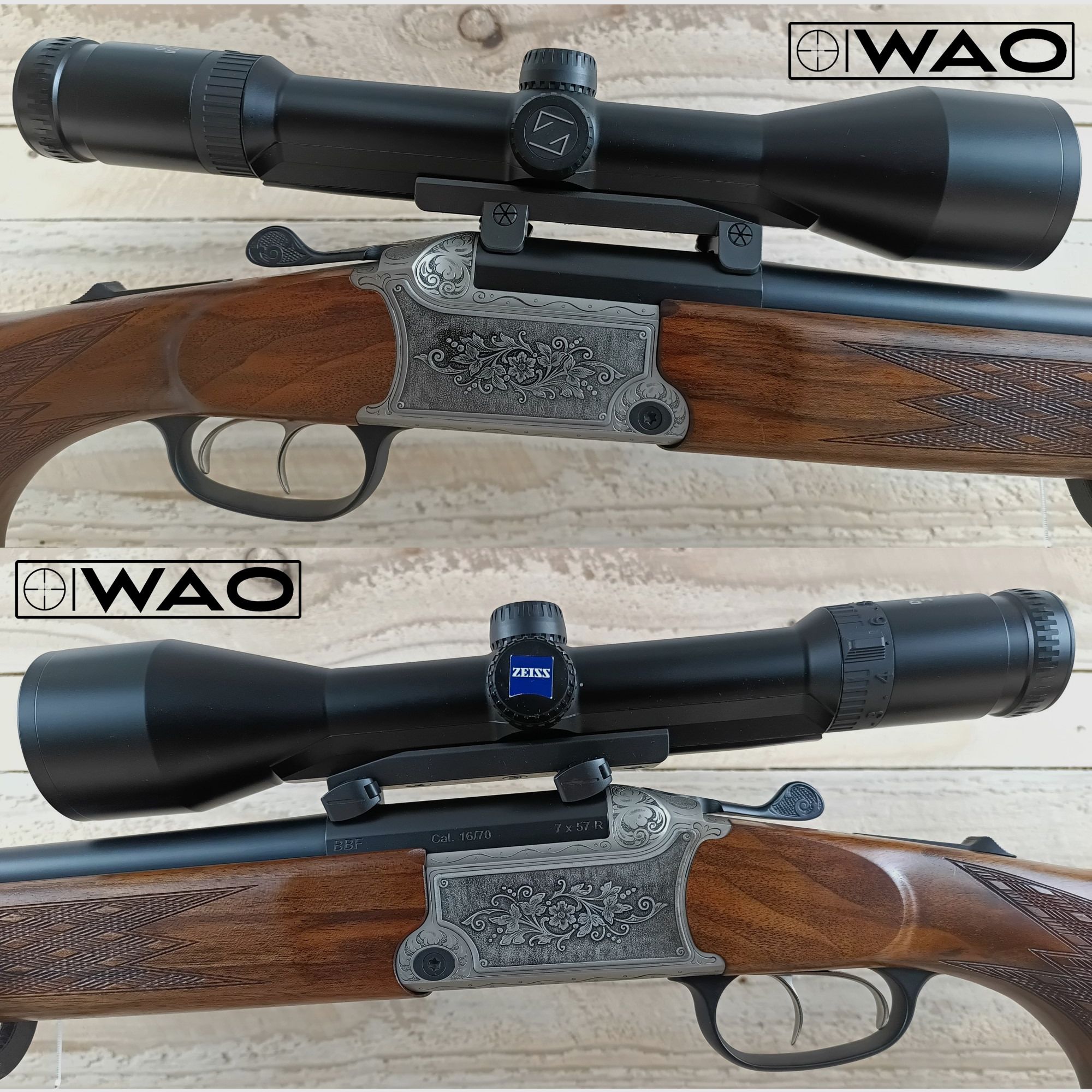 Blaser BBF 95 Prestige, BBF95, Kal. 7x57R; 16/70 *inkl. Zeiss Optik mit Leuchtabsehen*