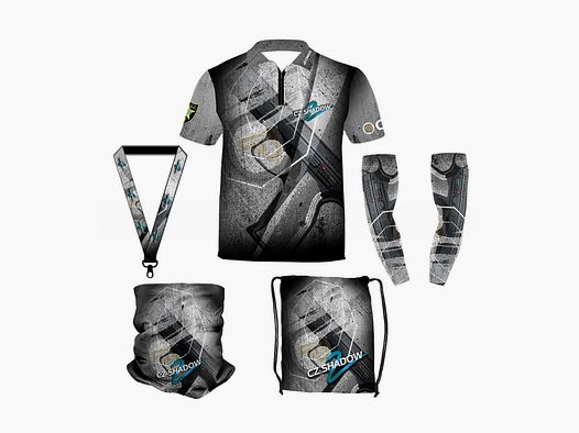 DED Sportswear Set CZ Shadow 2 Tema Grigio, taglia: M, Nome Personalizzato: Con Nome Personalizzato