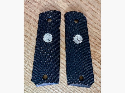 Original Colt 1911 Griffschalen aus Holz in schwarz