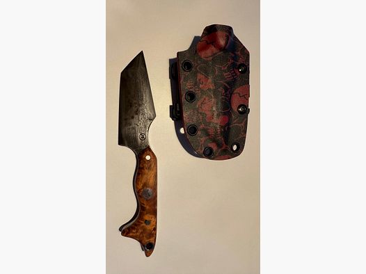 Cuchillo de damasco "Joker" - pieza única y exclusiva