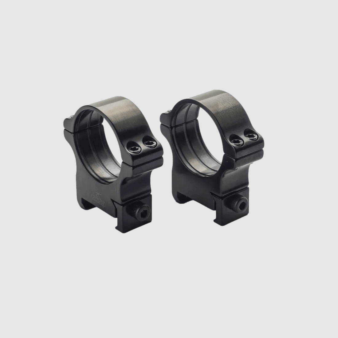 Rusan mounting rings for Picatinny rail with screw