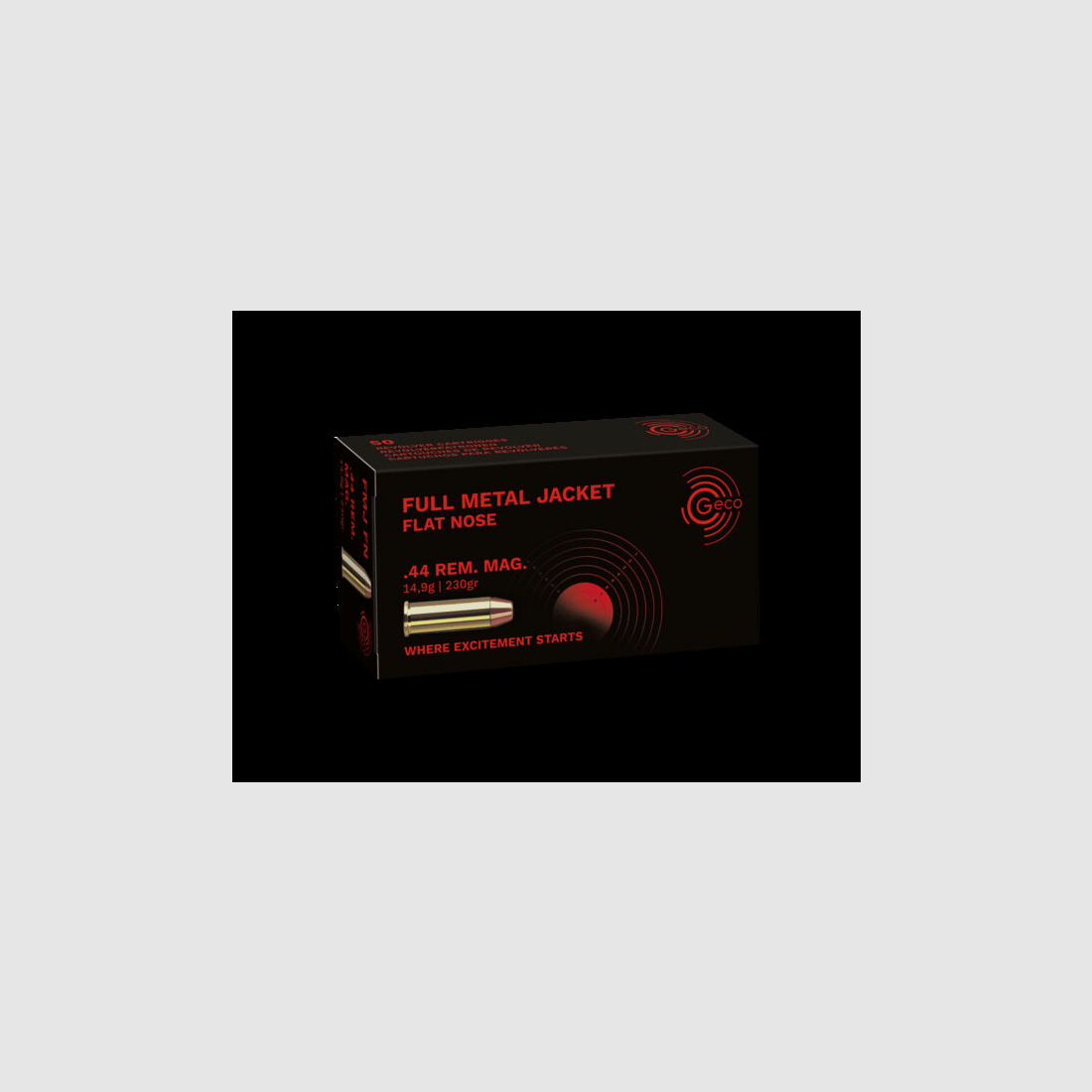 Geco FM FK 14,9g/230grs à50 .44 Rem Mag.