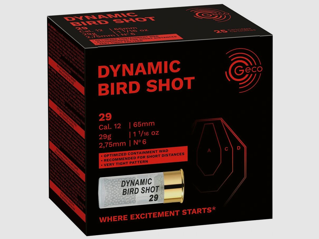 Geco 12/65 Dynamic Bird Shot 29