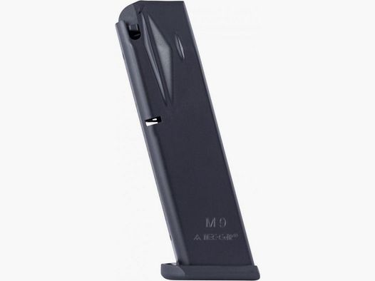 Mec-Gar Magazine Beretta 92 Kal. 9mm Par18 schoten, Anti Friction Coating