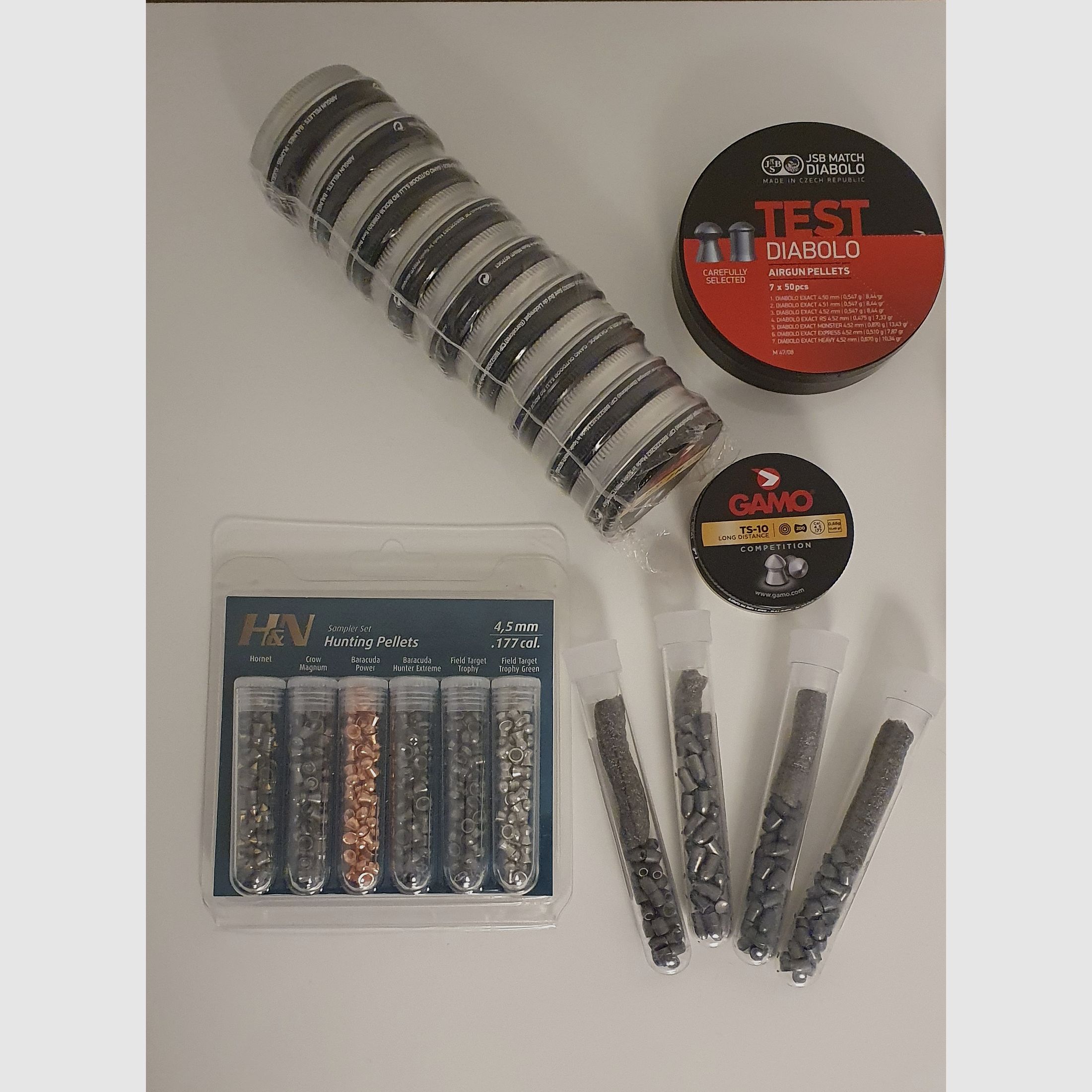 19x verschiedene Sorten Diabolos Kaliber 4,5 mm Jagd Präzision Kugel 177