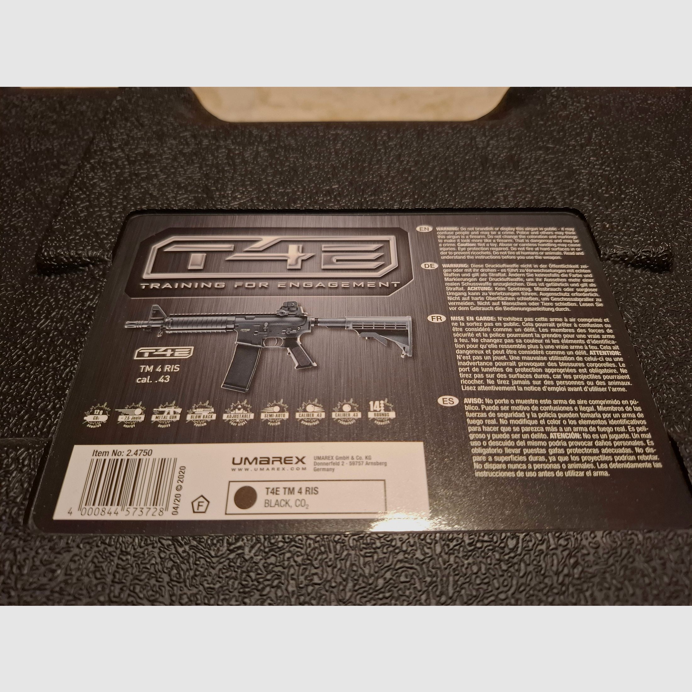 Fucile d'assalto Umarex TM4 RIS calibro 43