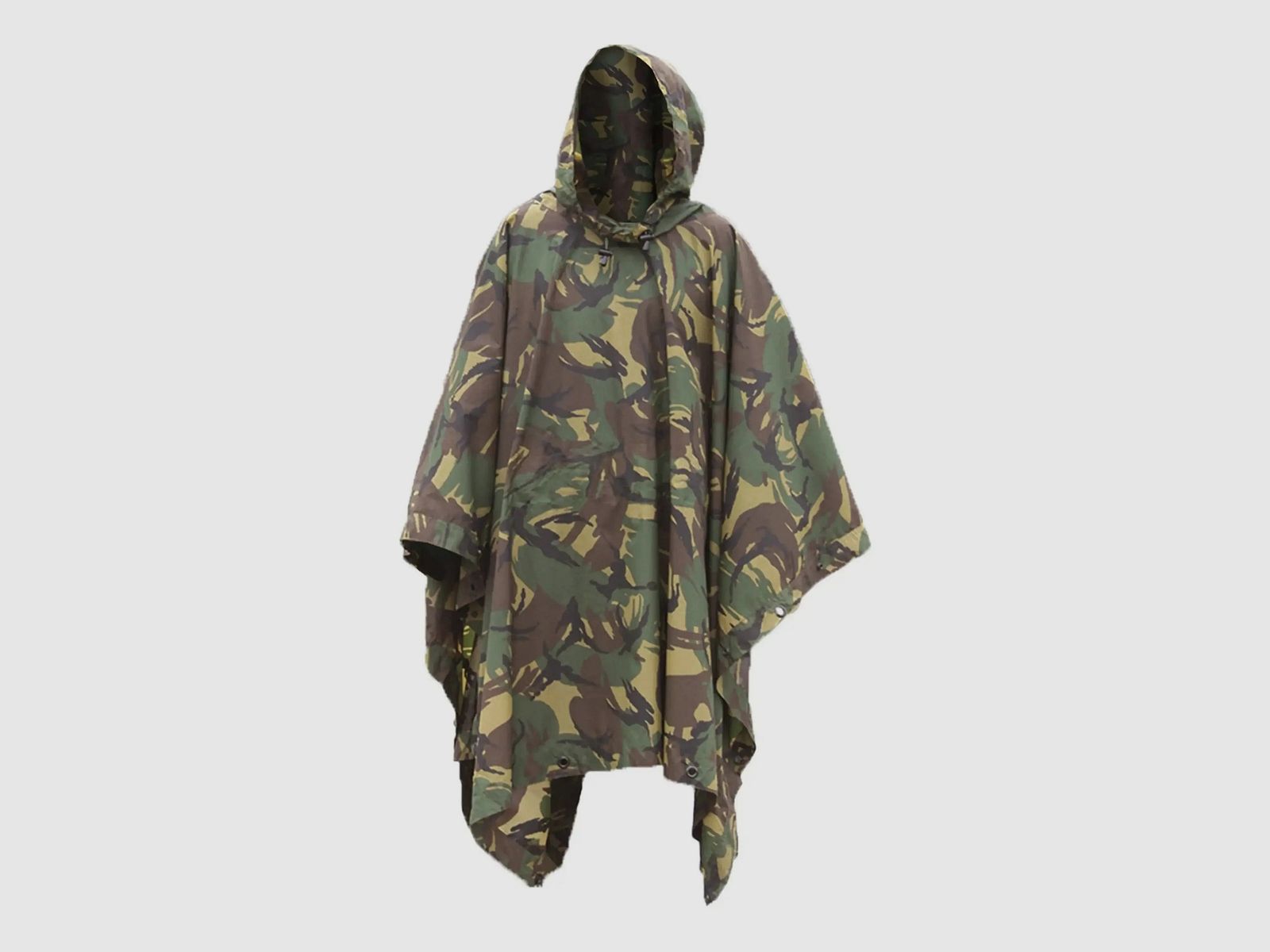 Poncho de lluvia del ejército holandés camuflado usado