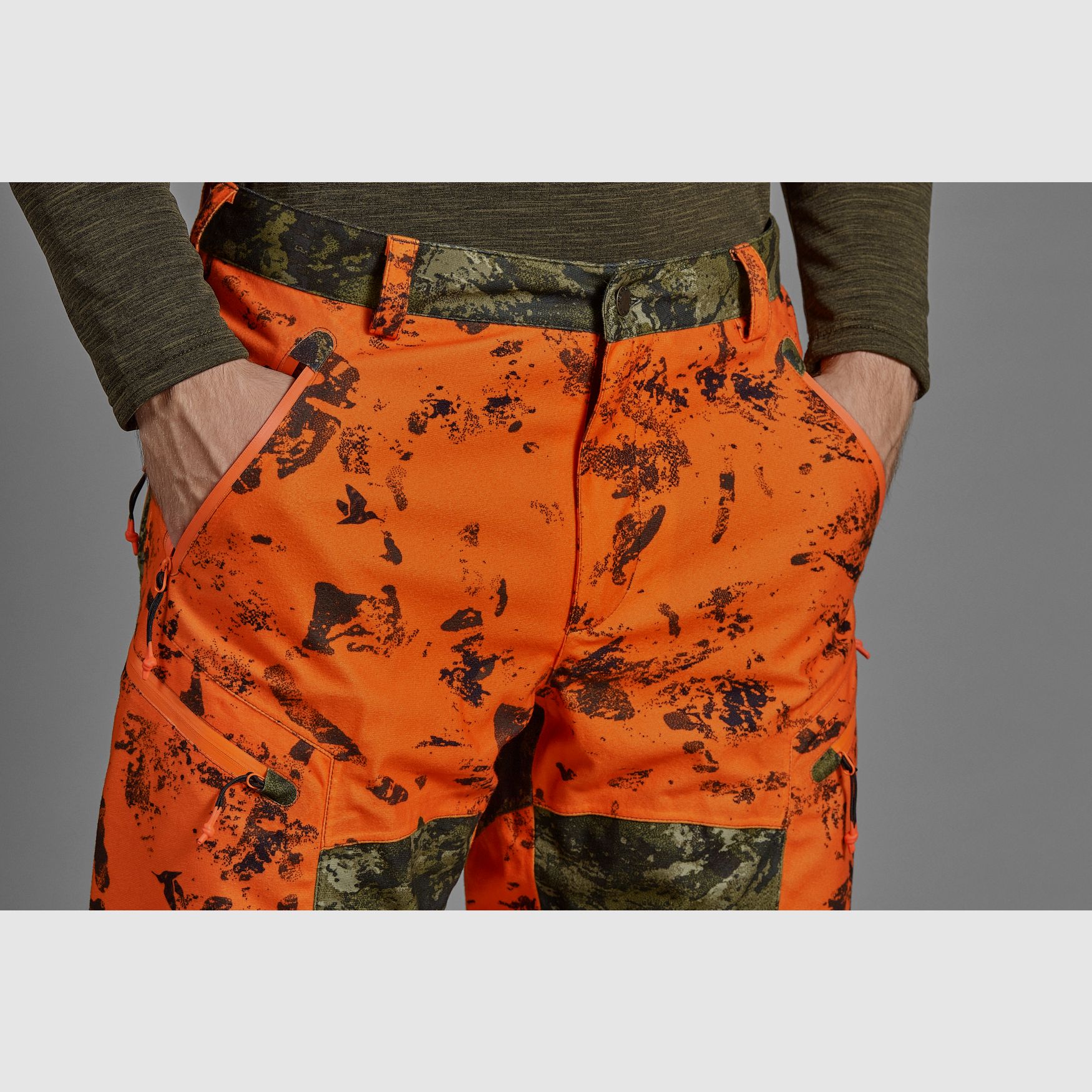 Seeland Vantage Trousers - InVis green/InVis orange blaze, image 3 of 10