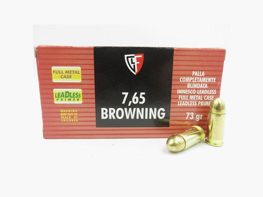 FIOCCHI 7.65 BROWNING FMJ 73GR X50