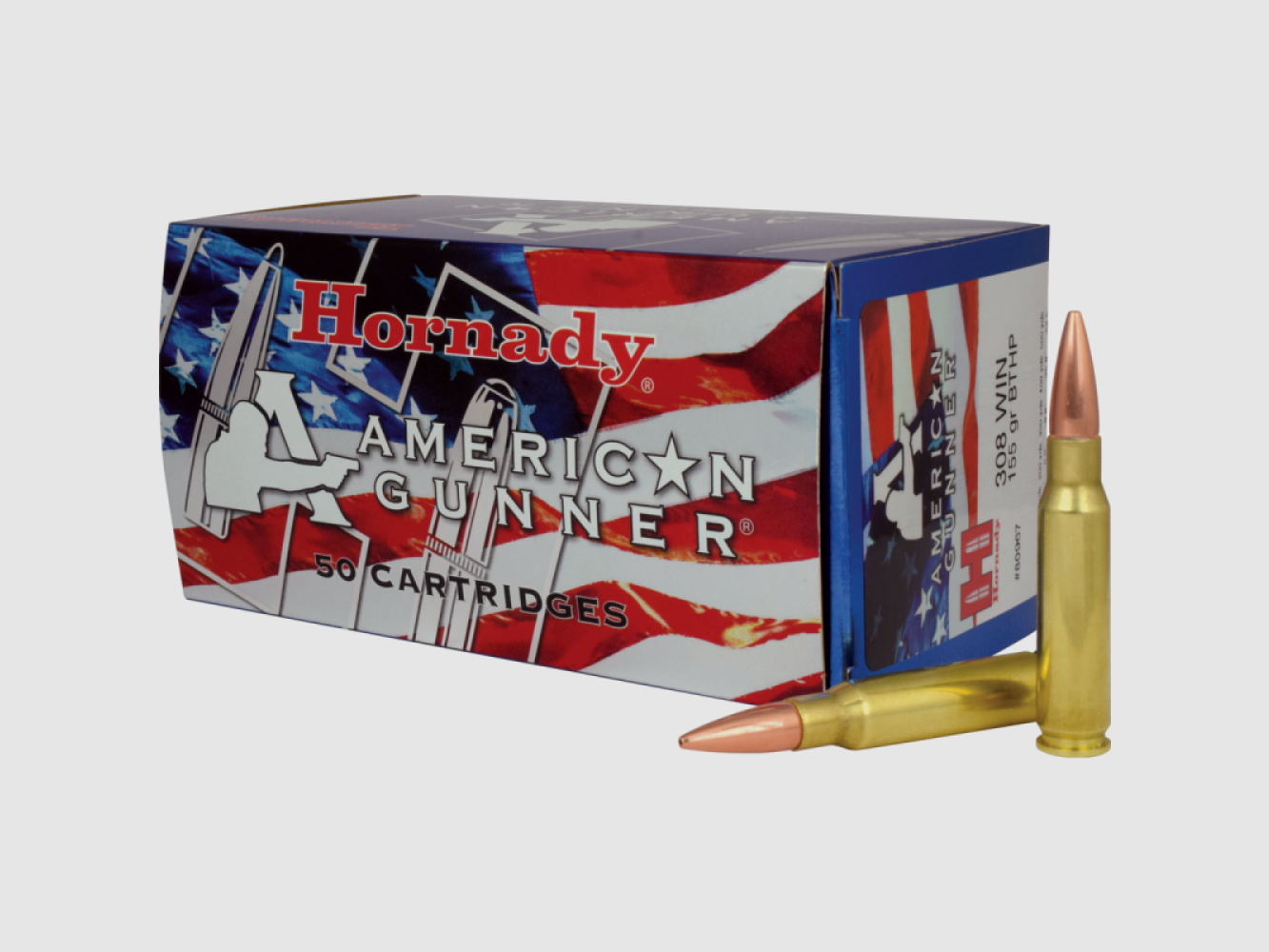 308 Winchester Hornady AMERICAN GUNNER® 155 gr BTHP MATCH™ VE50