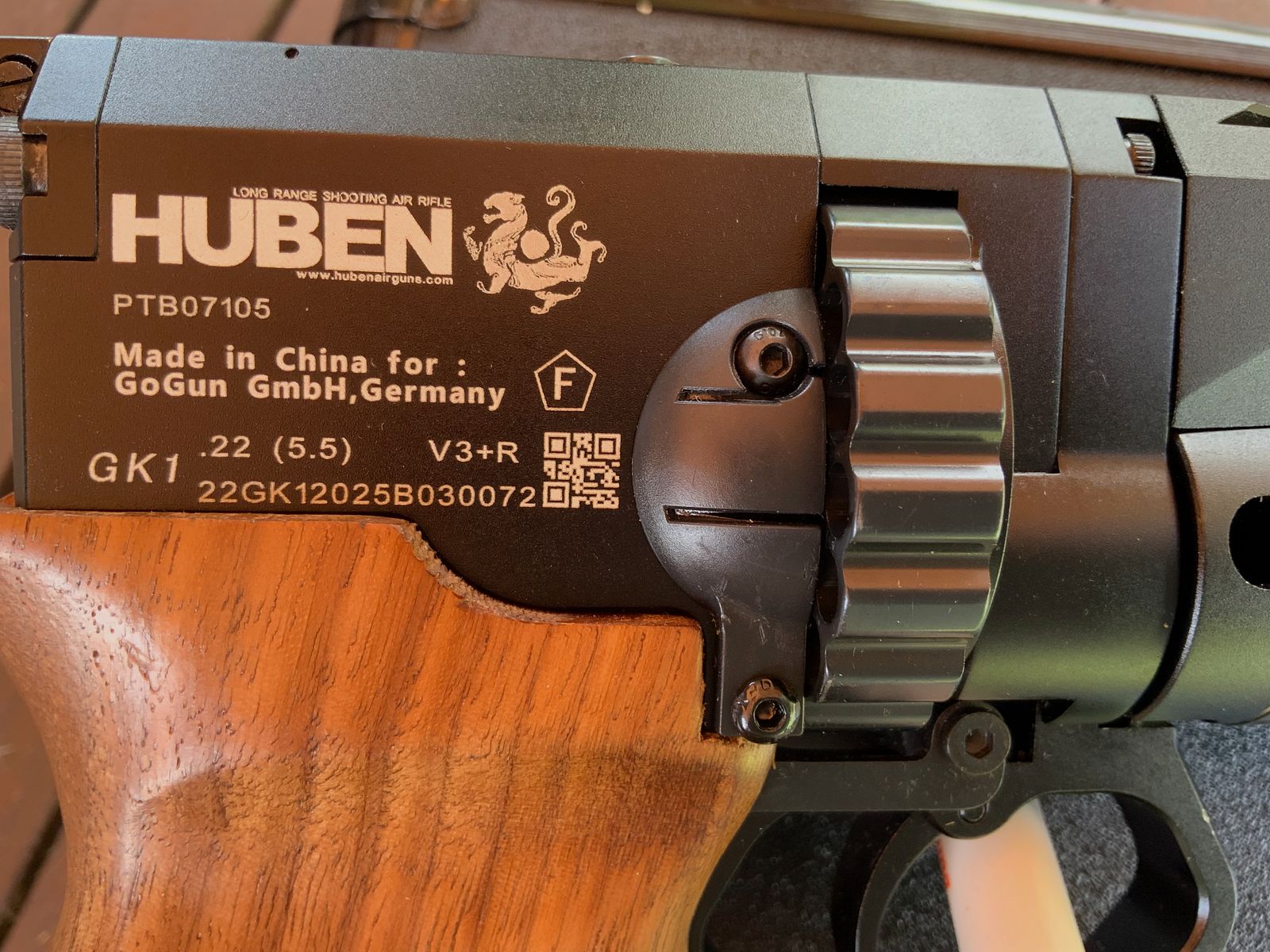 PCP Luftpistole Huben GK 1Pressluftpistole