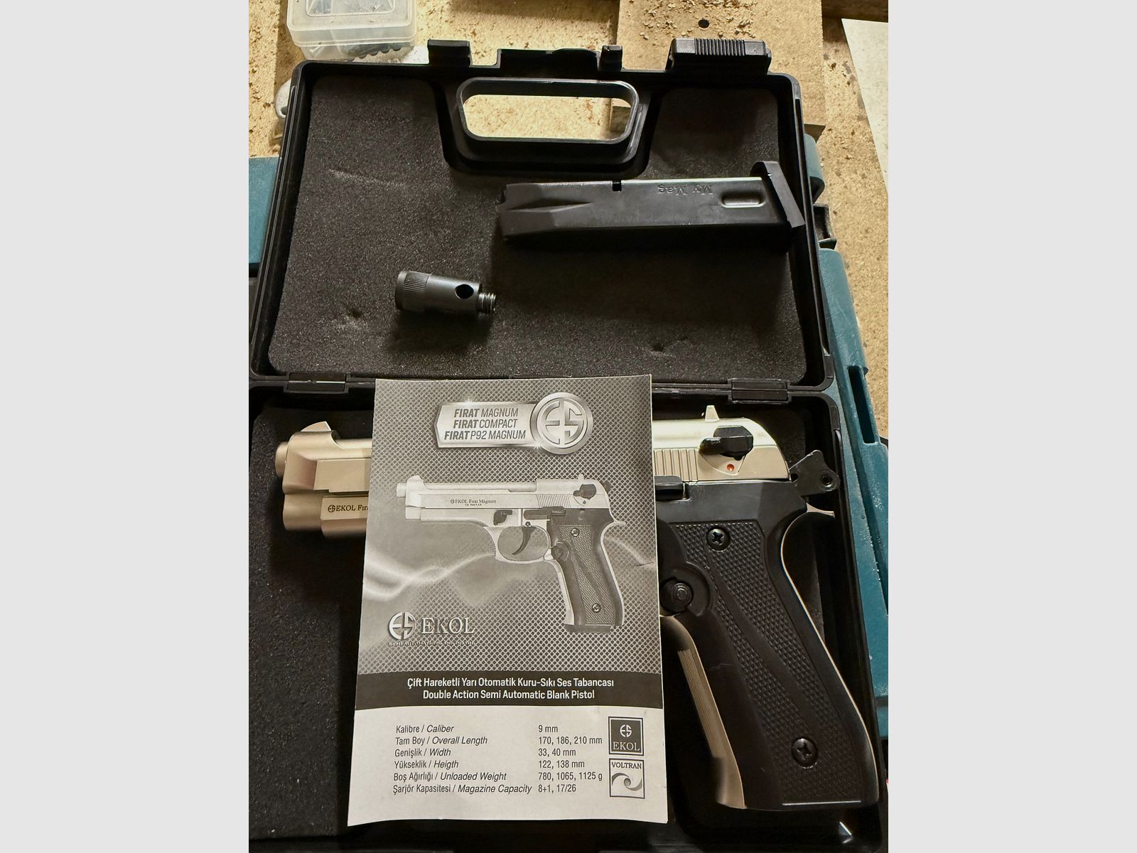 Firat Ekol 9mm PAK + 200 Schoten (Beretta-namaak)
