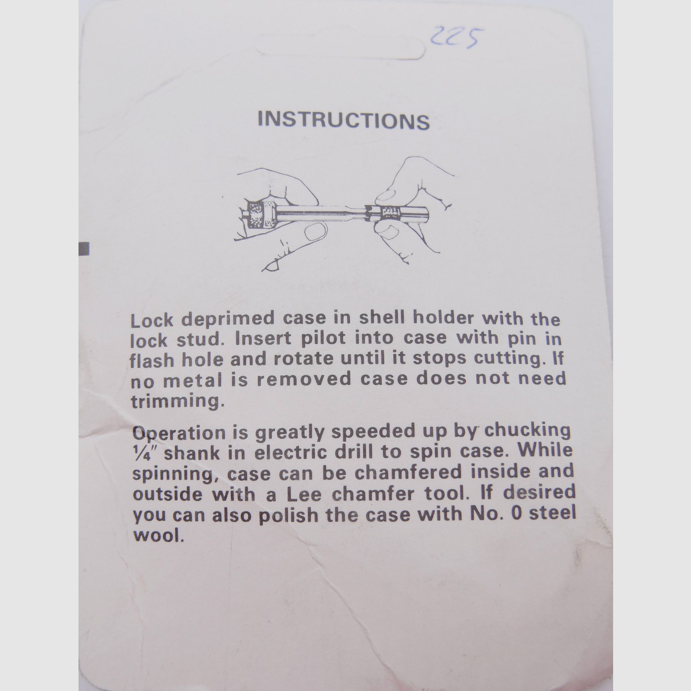 LEE Hülsentrimmer .357 SIG CASE TRIMMER Hülsentrimmer