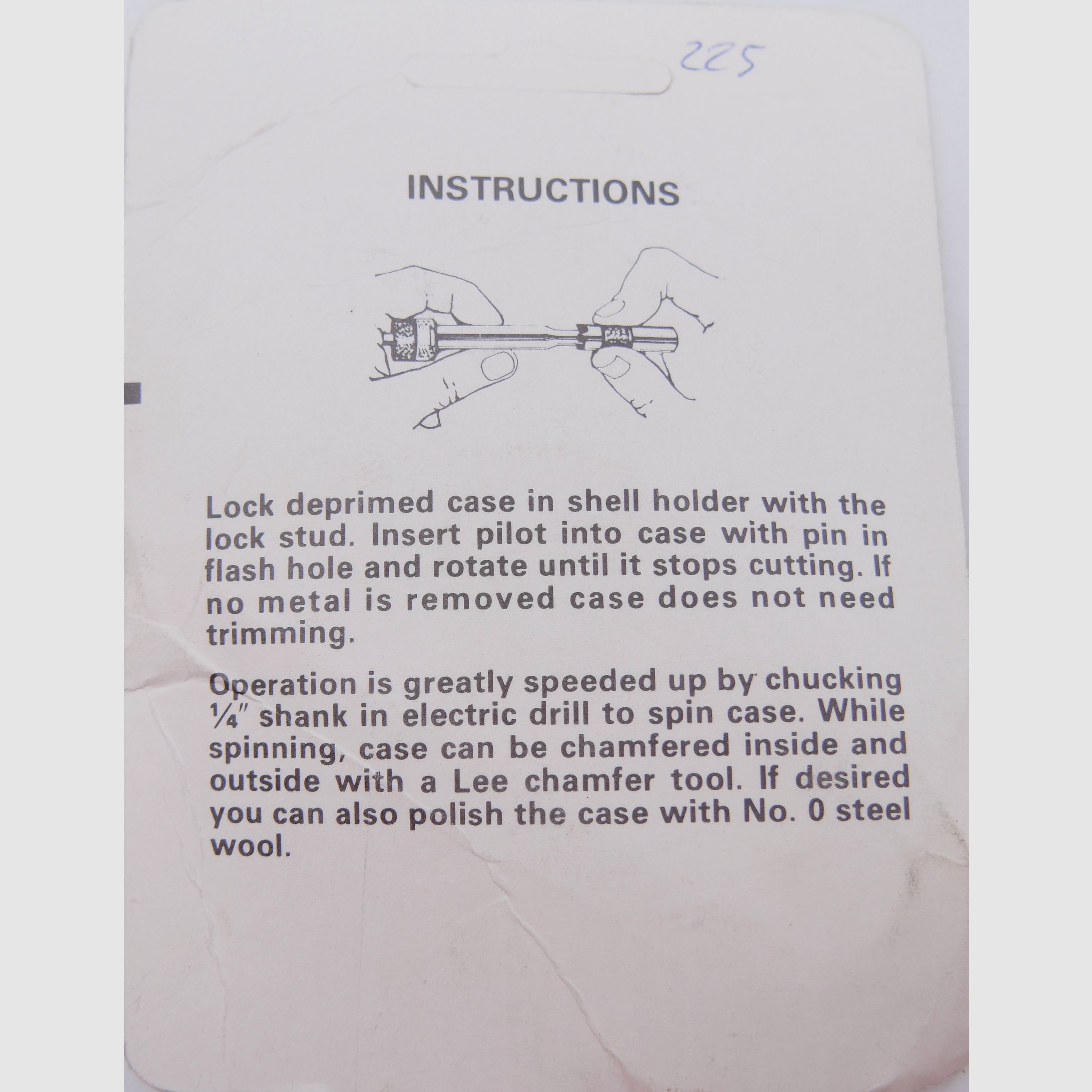 LEE Trimmer per cartucce .357 SIG Trimmer per cartucce