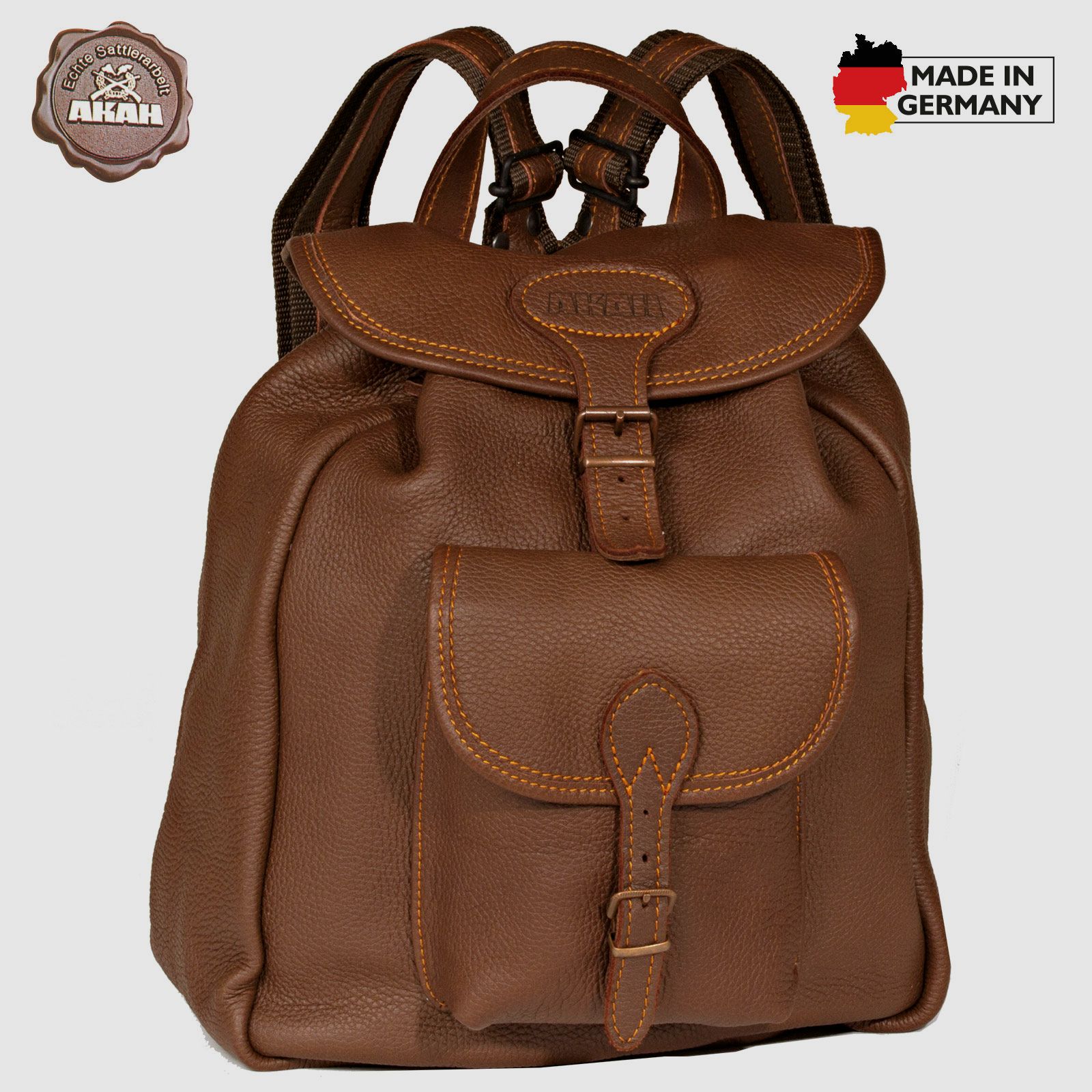 Ladies backpack made of elk leather