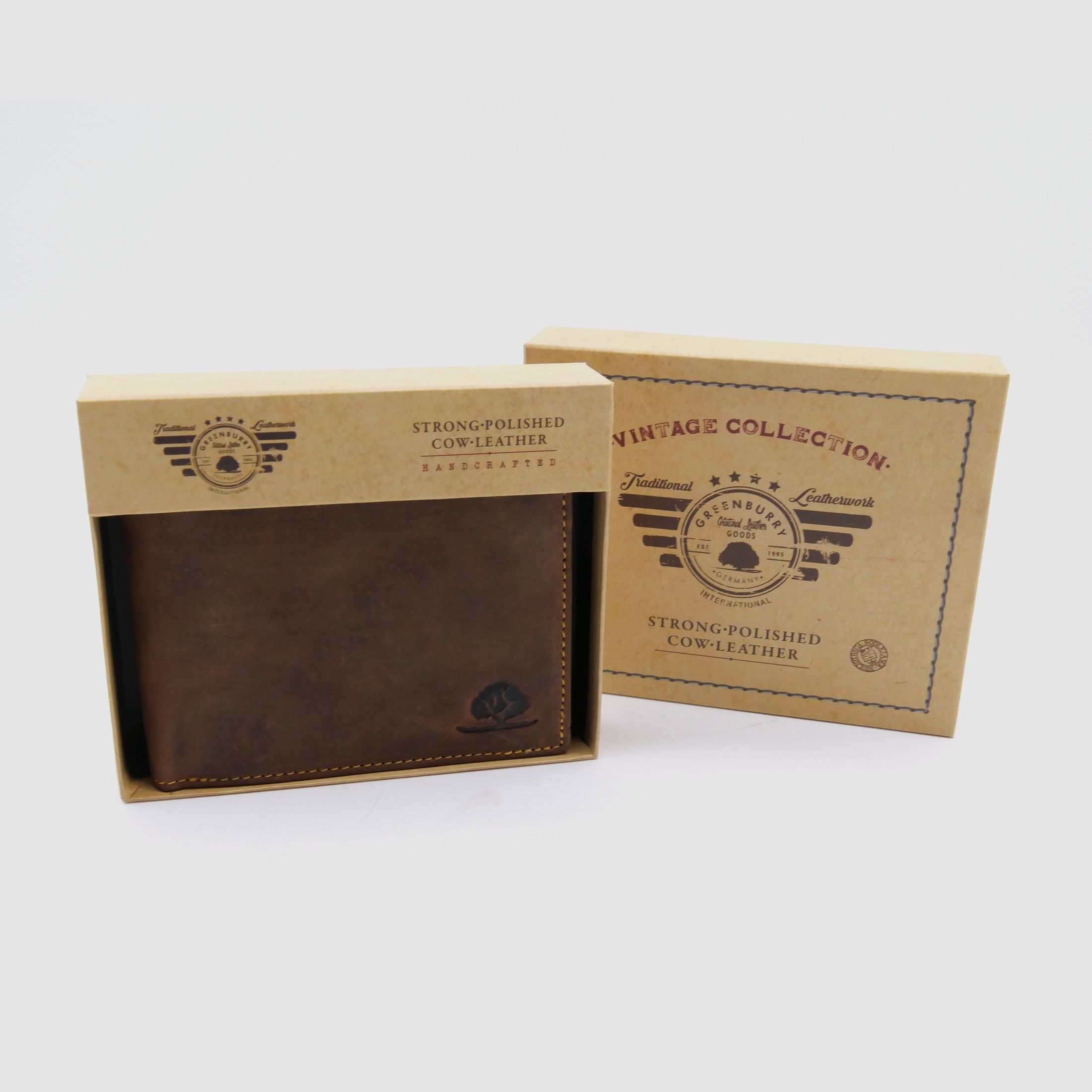 Greenburry 1796-25 Vintage Collection Leder Geldbörse Portemonnaie Save RFID