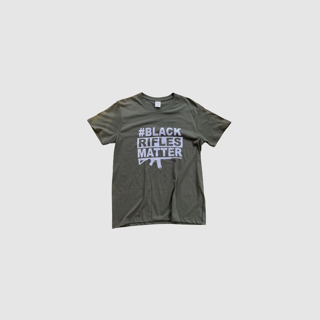 FUN-SHIRT "BLACK RIFLES MATTER" - OLIV