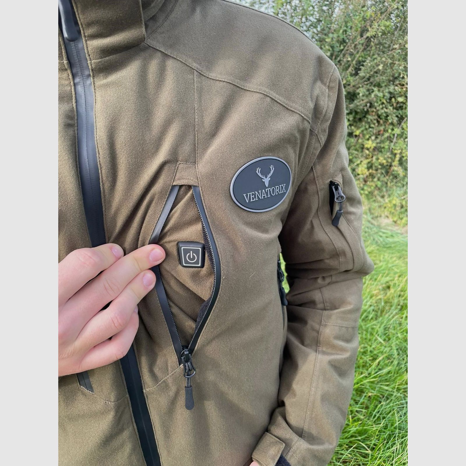 VENATORIX Giacca da caccia riscaldata verde 'Pirsch' Unisex, immagine 2 di 11