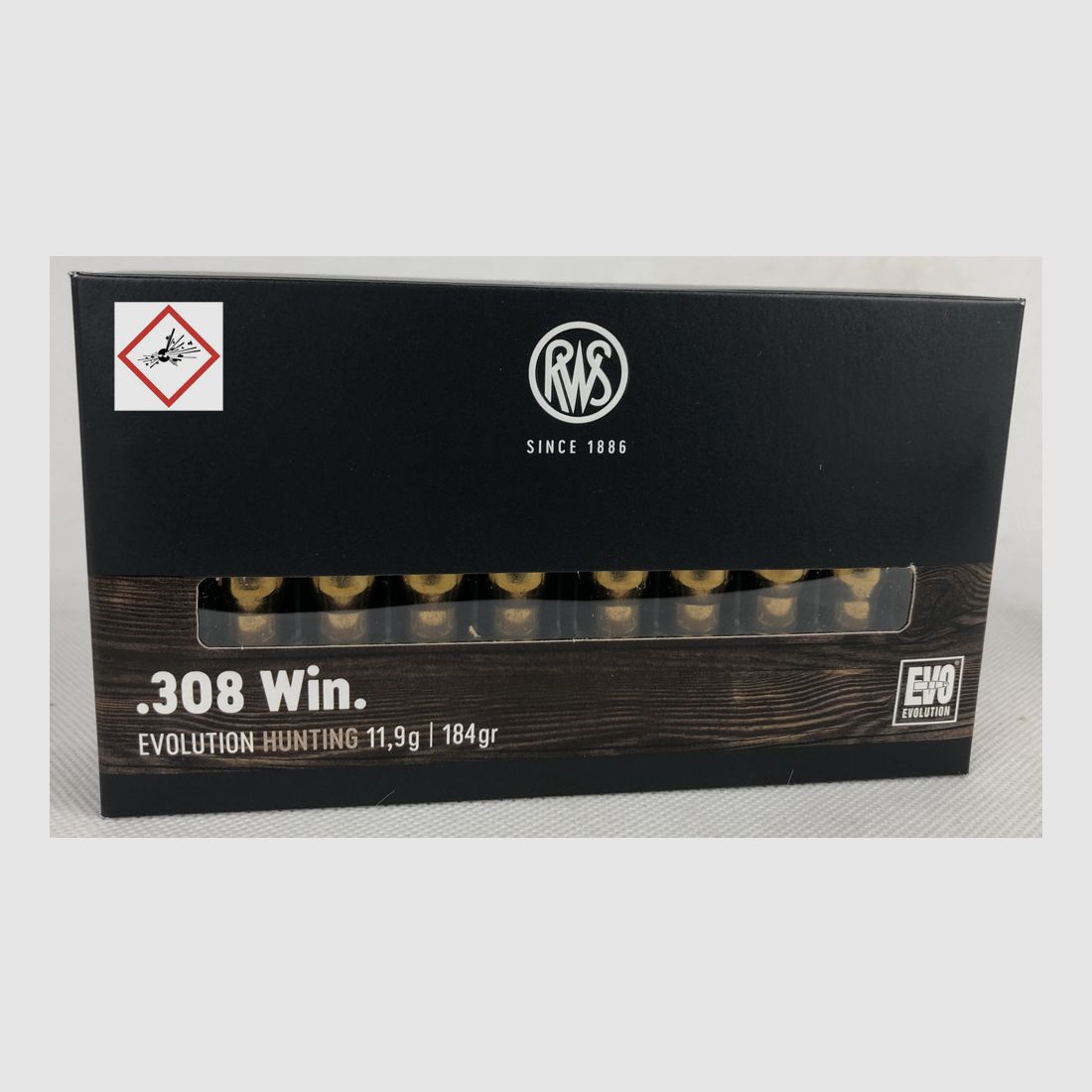 RWS EVOLUTION Jagdpatrone Kal. .308 Win 184grs