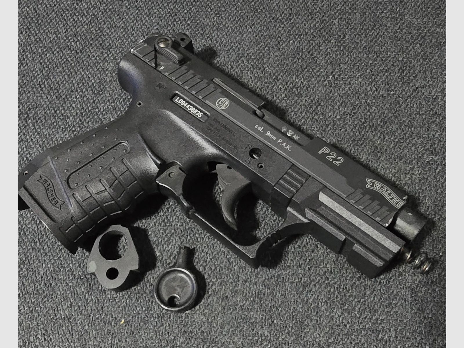 Walther P22 blank firing 9mm PAK defective