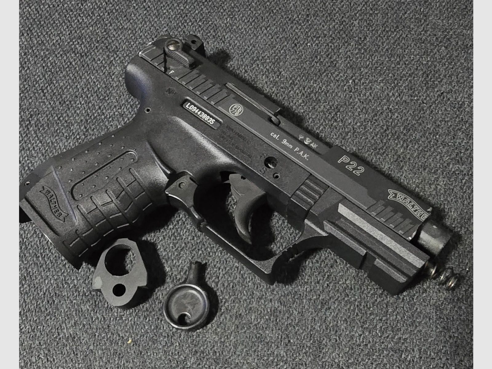 Walther P22 Schreckschuss 9mm PAK Defectuoso