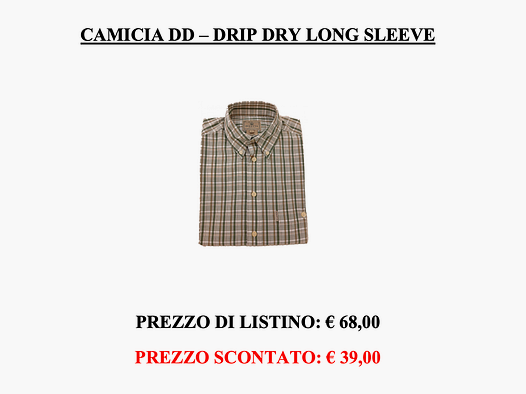 Beretta – Drip Dry Shirt met Lange Mouwen