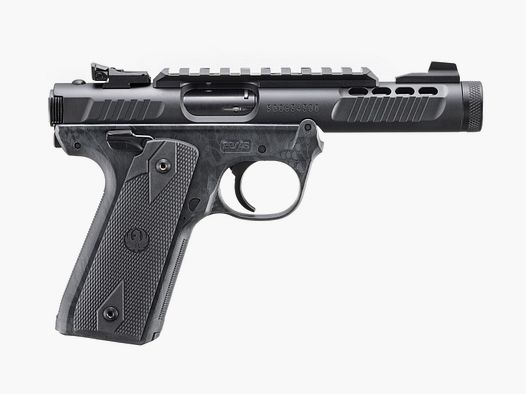 RUGER PISTOL MARK IV 22/45 LITE .22 LR 4.4"/11.18CM BLACK ANODIZED 1/2"-28