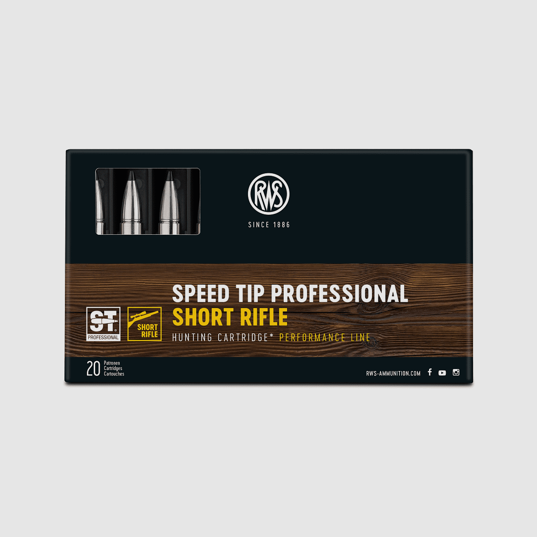 RWS .308 Win Speed Tip Pro Short Barrel 165gr. - 20 St.