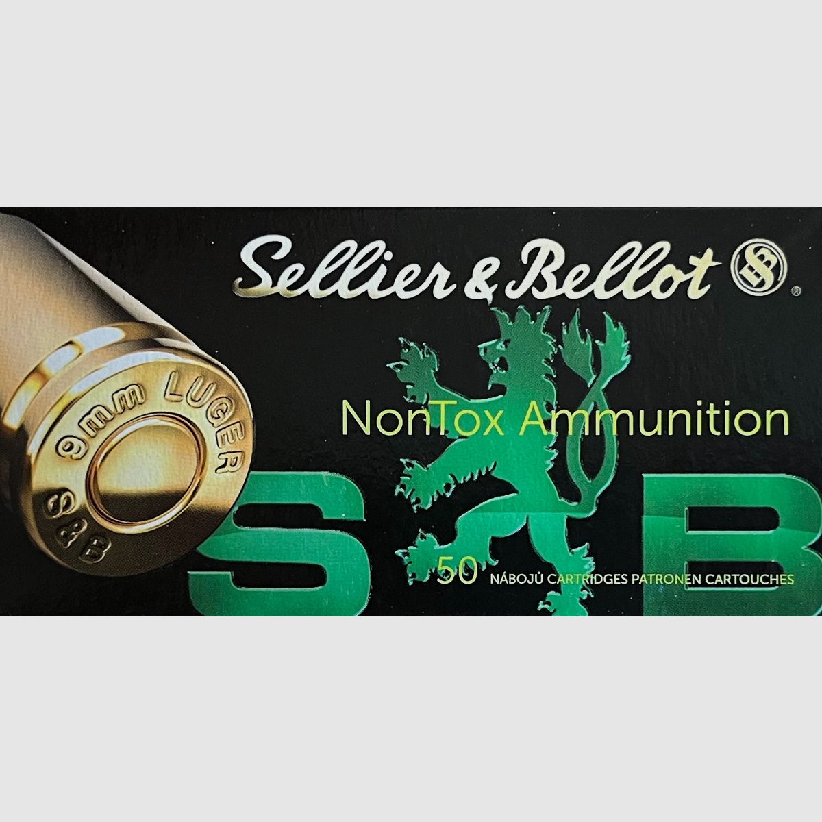 Sellier & Bellot 9mm luger TFMJ 124grs NONTOX - 1000 Schuss