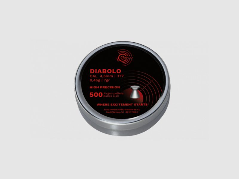 GECO 4,5MM - DIABOLO - 500 PEZZI