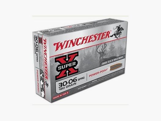 Winchester patroon voor geweer kal. 30-06 SPRG kogel Super X Power Point