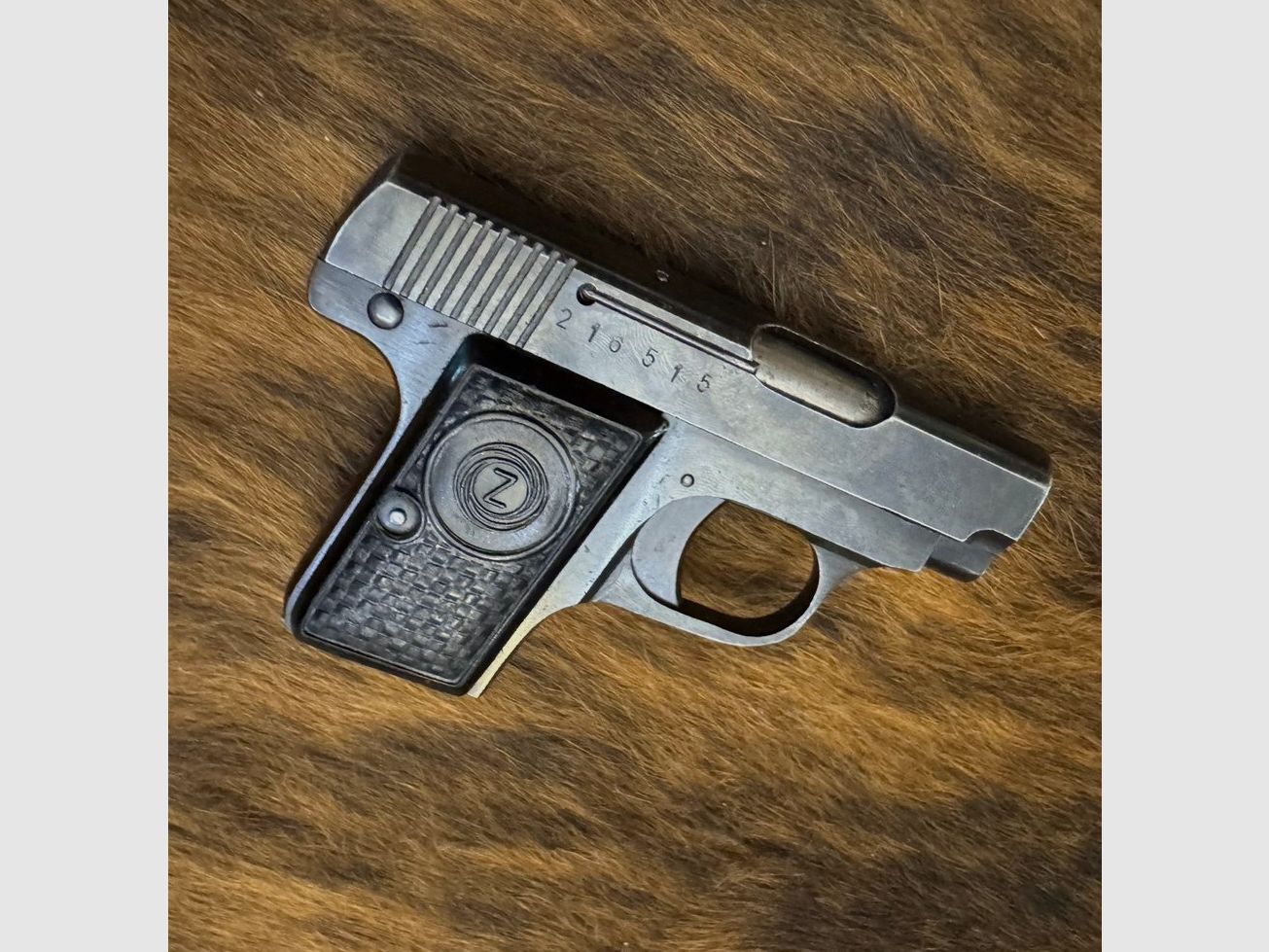 Pistool, Brünner Duo „Z“, 6,35 mm (Browning .25 ACP), zakpistool / vestzakpistool, afbeelding 3 van 4