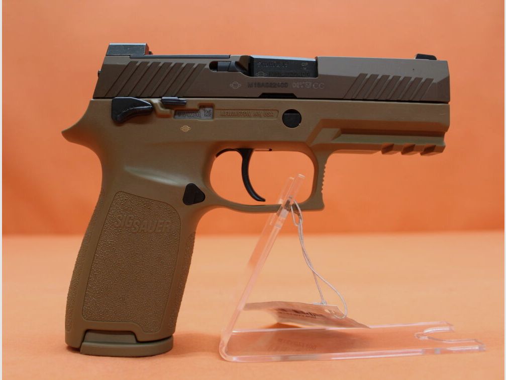 SIG Sauer Ha.Pistol 9mmLuger SIG Sauer P320 M18 99mm barrel Coyote Tan/ OR Optic Ready 9mmPara/9x19