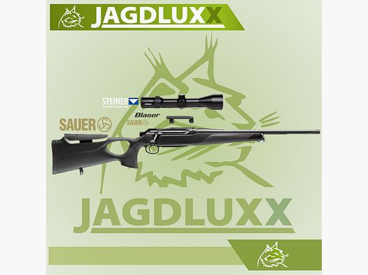 Sauer 505 Synchro XT im Komplettset mit Steiner Ranger 4 3-12x56 mit Schiene