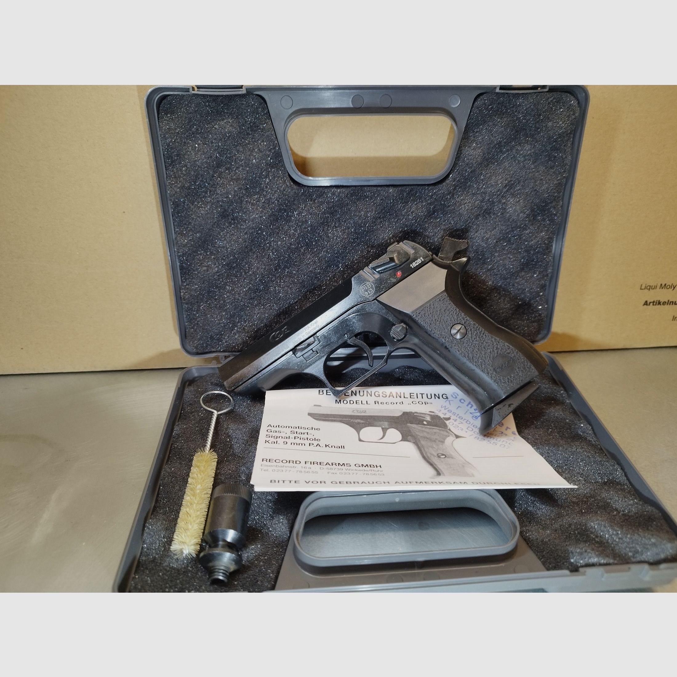 Rekord COP pistolet alarmowy 9 mm P.A.K w kolorze czarnym. Jak nowy - nowy!!